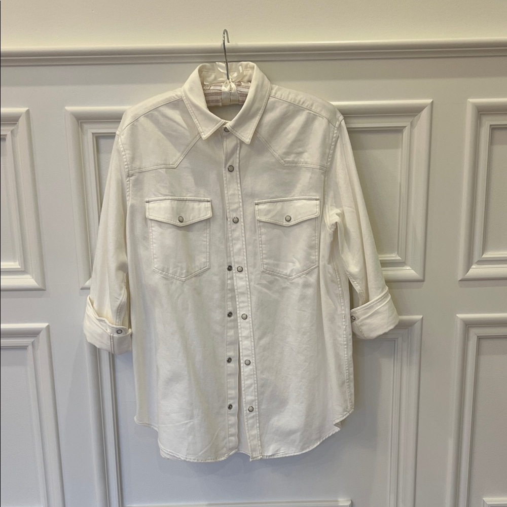 White Button-Up Shirt